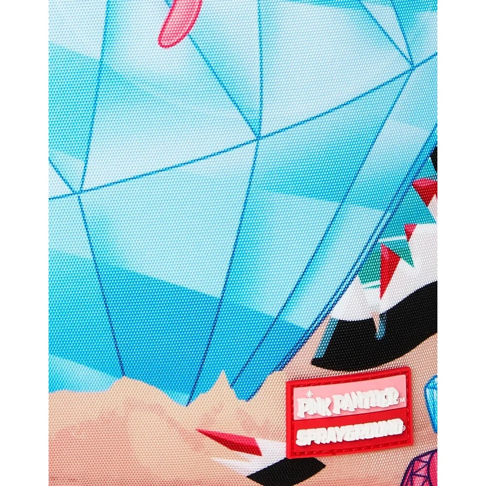Sprayground Pink Panther Big OL’ Diamond Backpack Unisex Blue Outdoor Bag SPR315